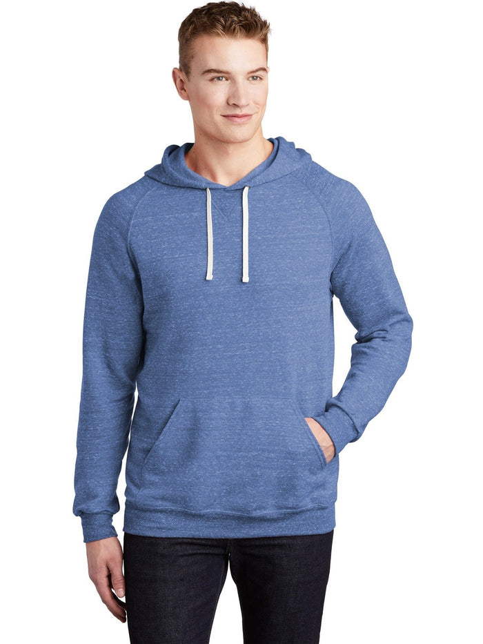 no-logo Jerzees Snow Heather French Terry Raglan Hoodie-Regular-Jerzees-Thread Logic