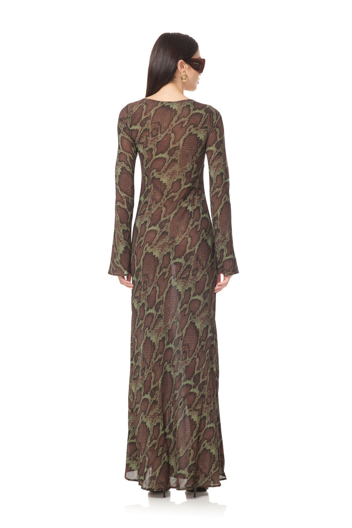 Jetta Dress - Earthen Snake