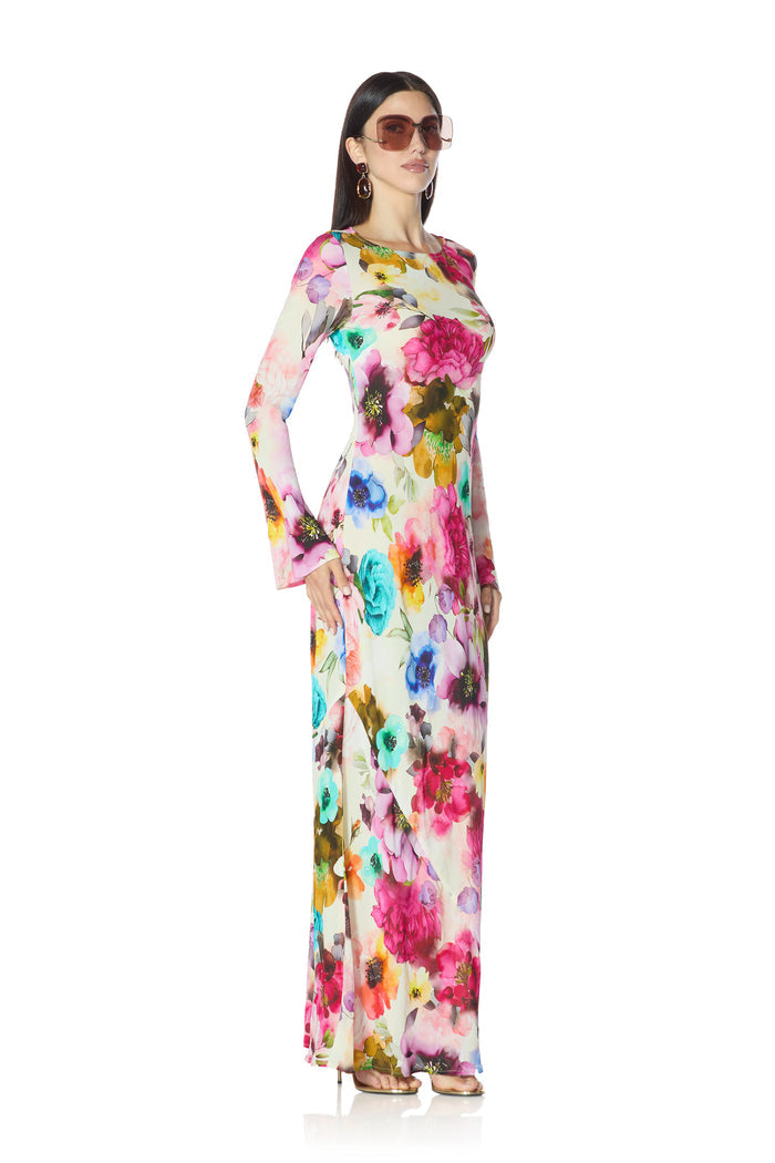 Jetta Dress - Watercolor Blossom