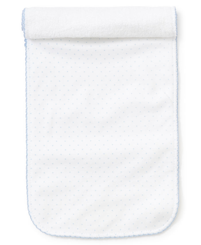 Kissy Kissy - Burp Cloth - Blue Dot