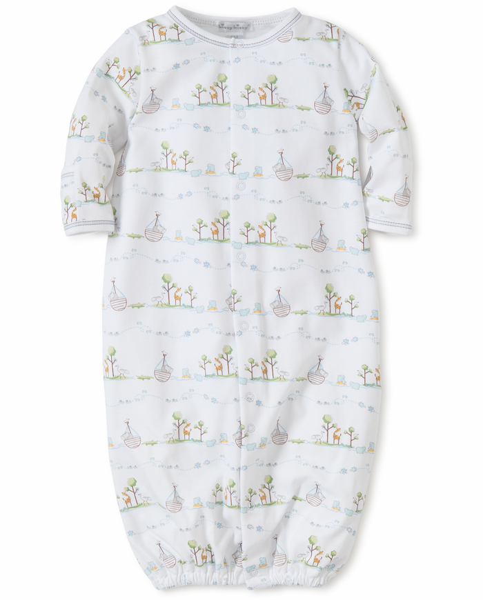 Kissy Kissy - Converter Gown - Noah's Print Blue