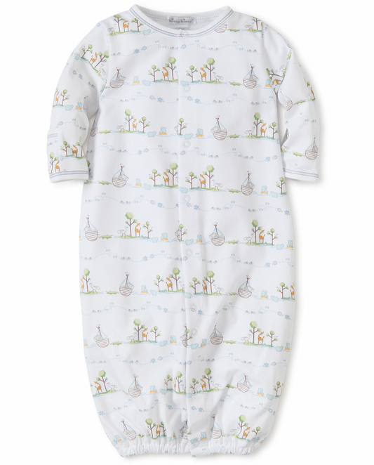 Kissy Kissy - Converter Gown - Noah's Print Blue
