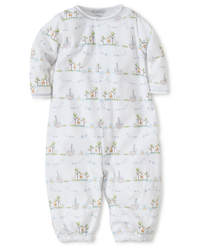Kissy Kissy - Converter Gown - Noah's Print Blue