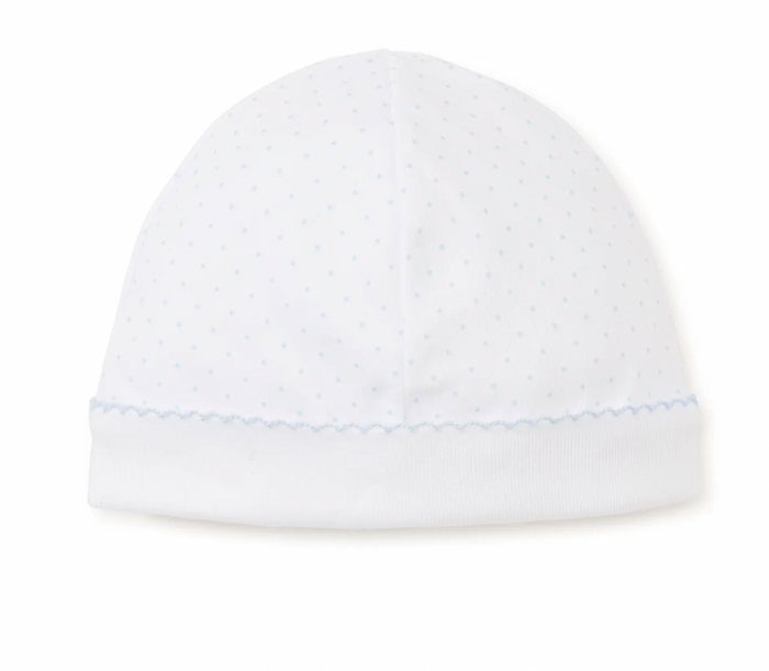 Kissy Kissy - Hat - White w/ Blue Dots