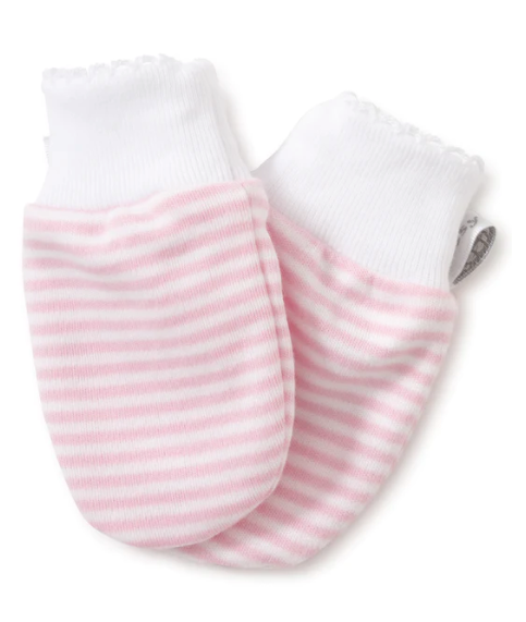 Kissy Kissy - Mittens - Pink Stripes