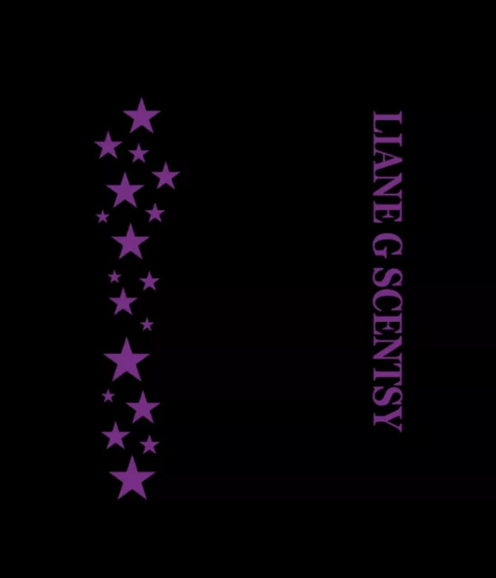 YOUR DESIGN - Fuschia Writing/Stars