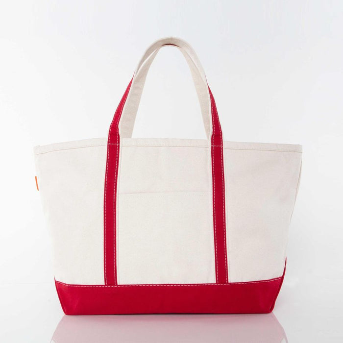 Large Canvas Tote - Red