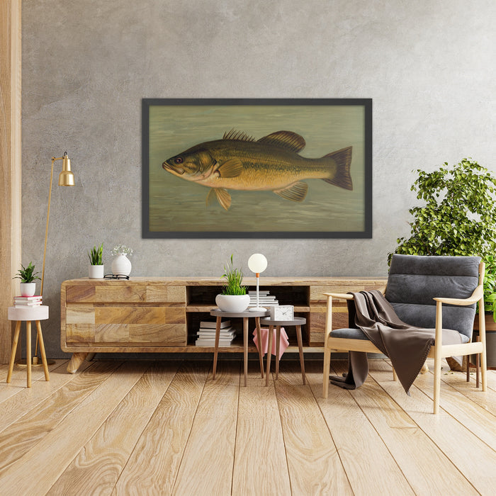 A framed image of