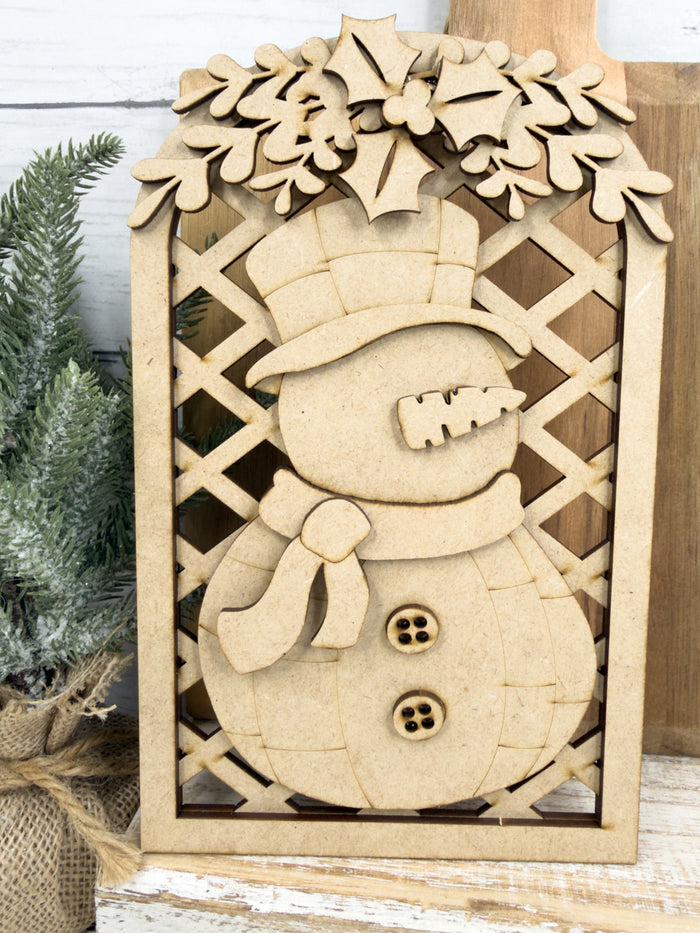 Lattice Arch Snowman DIY Kit