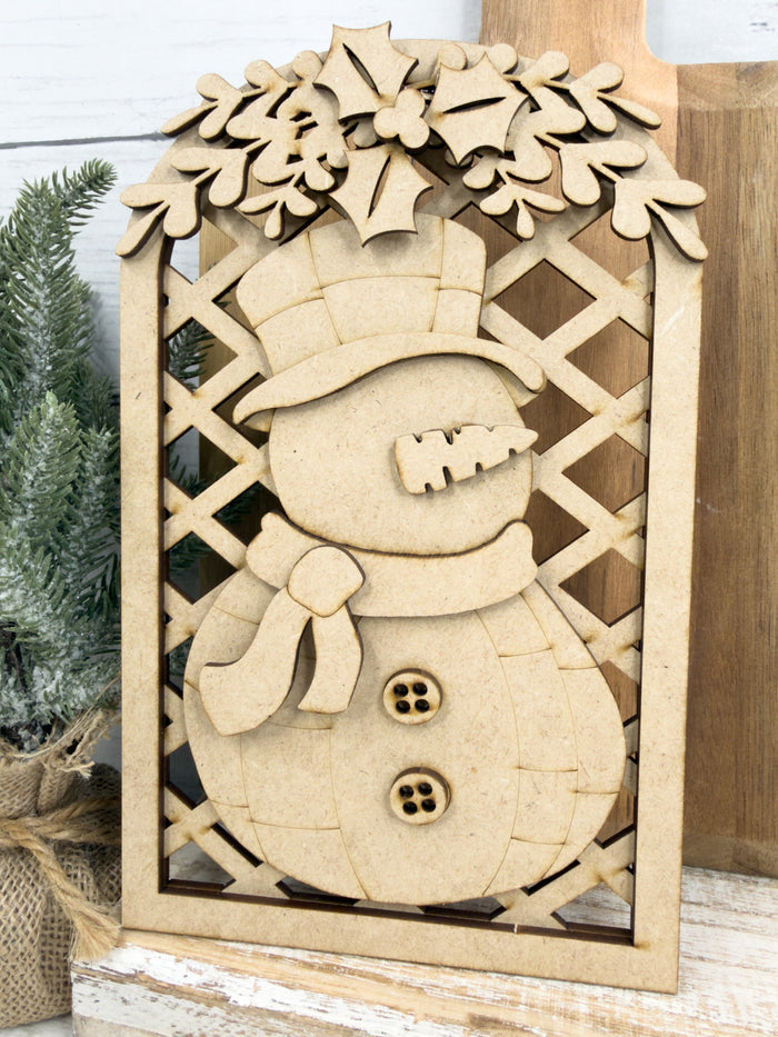 Lattice Arch Snowman DIY Kit