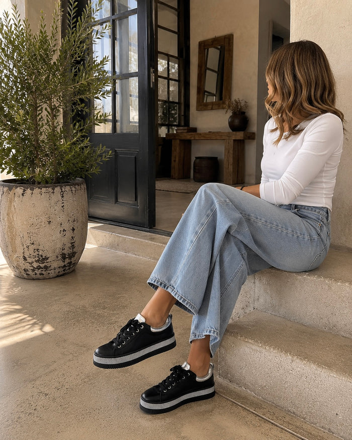Lavish Luxe Black Sneakers