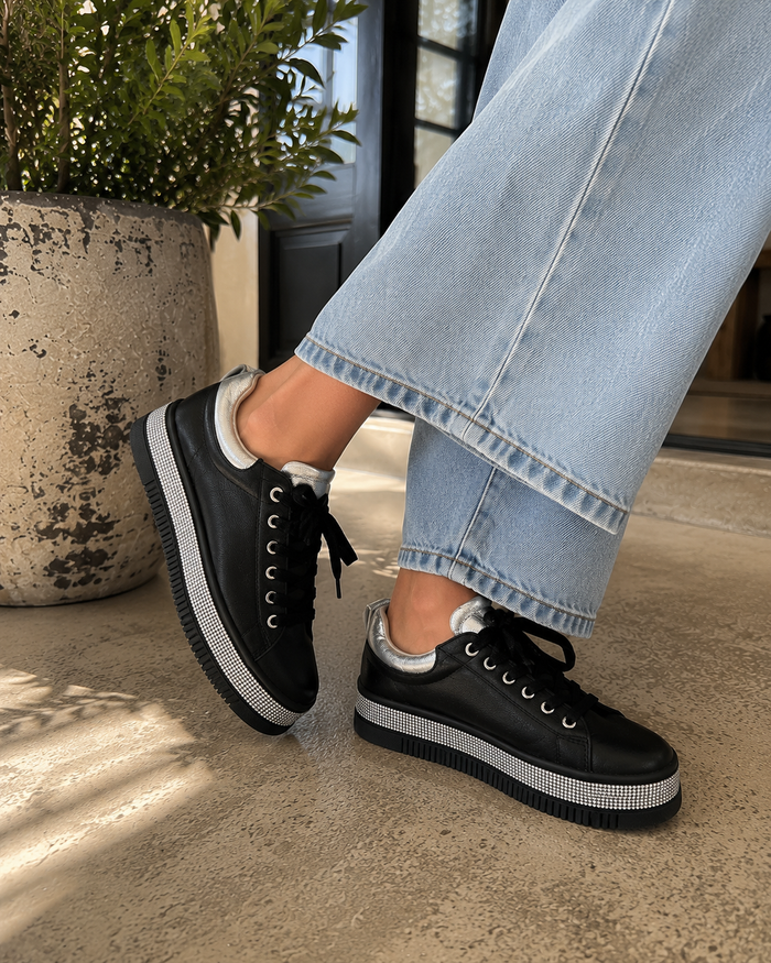 Lavish Luxe Black Sneakers
