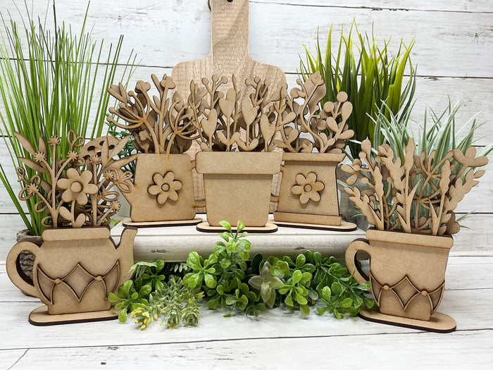 Layered Lattice Vase Flowers DIY Kit