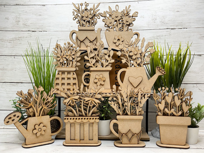 Layered Lattice Vase Flowers DIY Kit