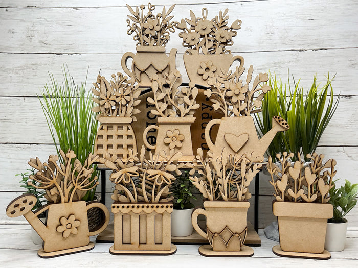 Layered Lattice Vase Flowers DIY Kit