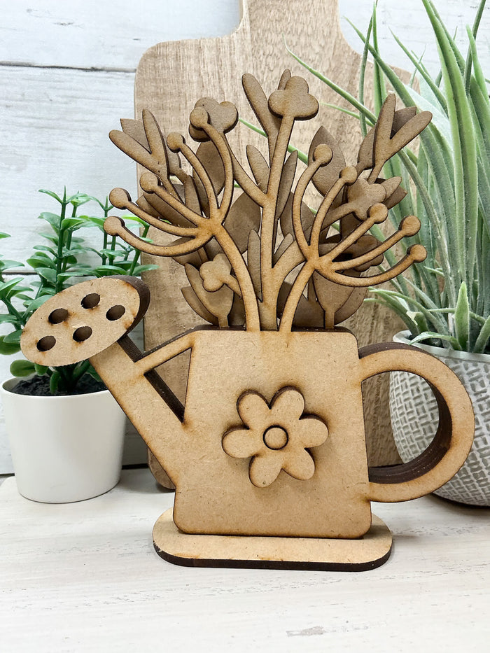 Layered Watering Can Flowers DIY Kit