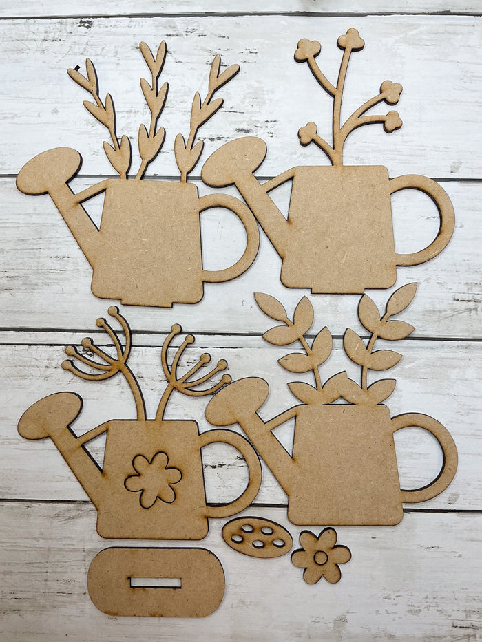 Layered Watering Can Flowers DIY Kit