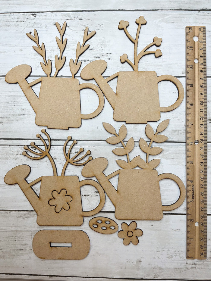 Layered Watering Can Flowers DIY Kit