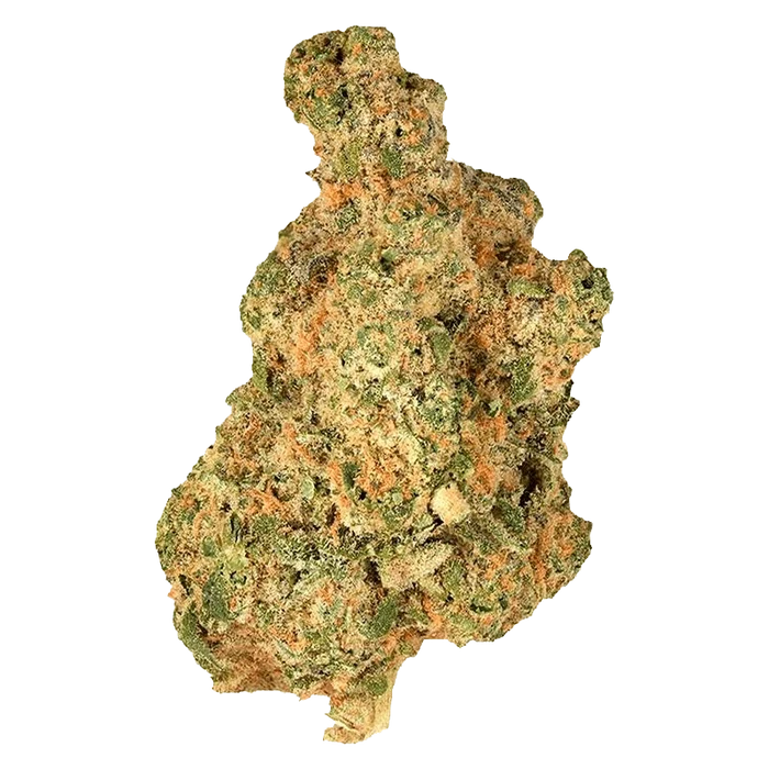 Close-up of the Lemon Diesel cannabis bud with a detailed, textured surface and natural green and yellow tones.