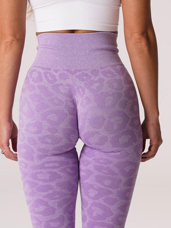 Leopard Print Scrunch Bum Seamless Leggings