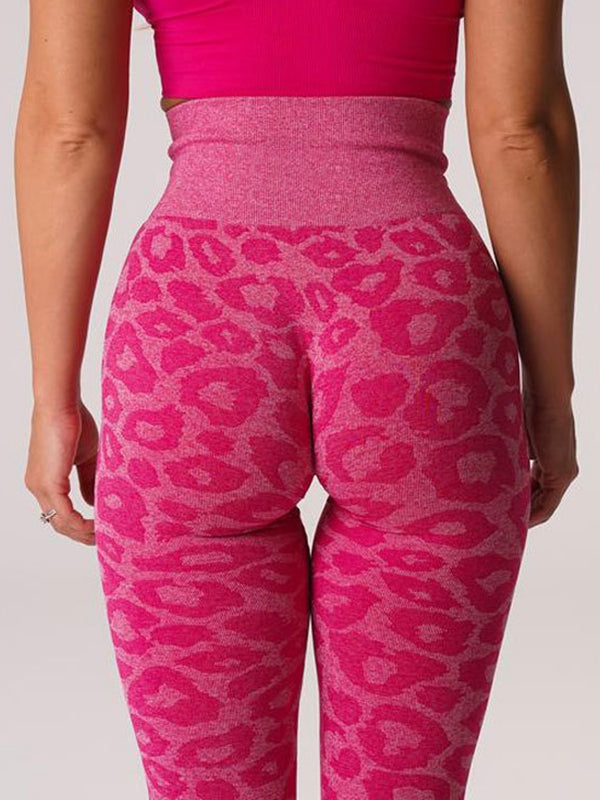 Leopard Print Scrunch Bum Seamless Leggings