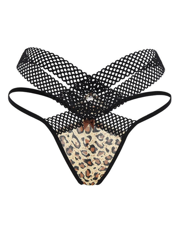 Leopard Print Sexy Lace Ultra-thin Thongs