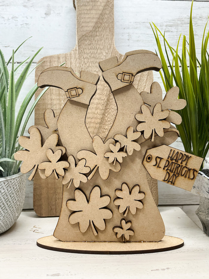 Leprechaun Feet in Hat DIY Kit