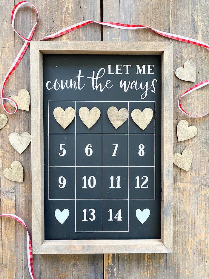 Let Me Count The Ways Valentines Countdown