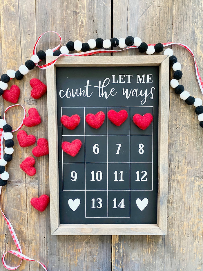 Let Me Count The Ways Valentines Countdown