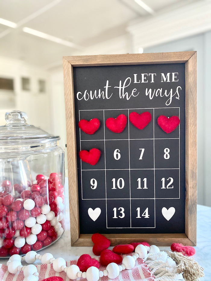 Let Me Count The Ways Valentines Countdown