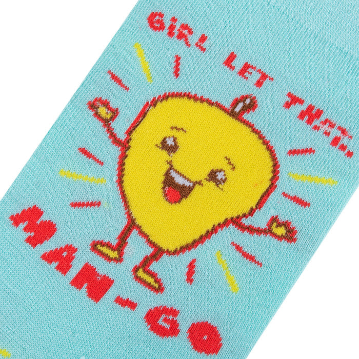 Let that Man-GO Crew Socks - Premium Socks from Crazy Socks - Just $8! Shop now at Pat's Monograms