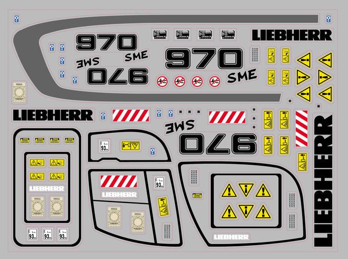 Liebherr Stickers for Kabolite 970
