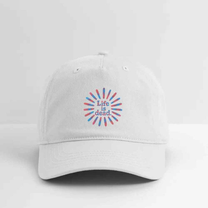Life is DeadRed & Blue TieDye Sunburst Dad Hat