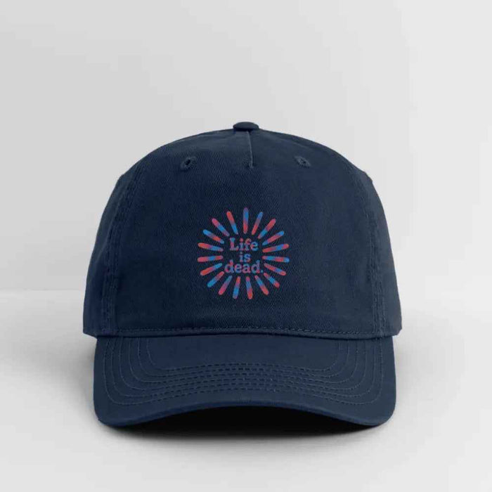 Life is DeadRed & Blue TieDye Sunburst Dad Hat