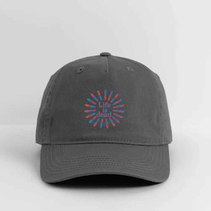 Life is DeadRed & Blue TieDye Sunburst Dad Hat