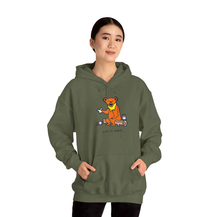 Life is DeadSnackin' Bear Hoodie