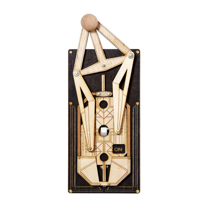 Art deco steampunk light rig switch plate — working gear switch cover, made in USA