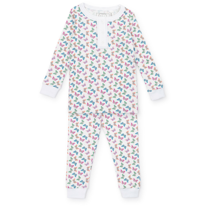 Lila and Hayes - Alden Pajama Set - Bright Butterflies