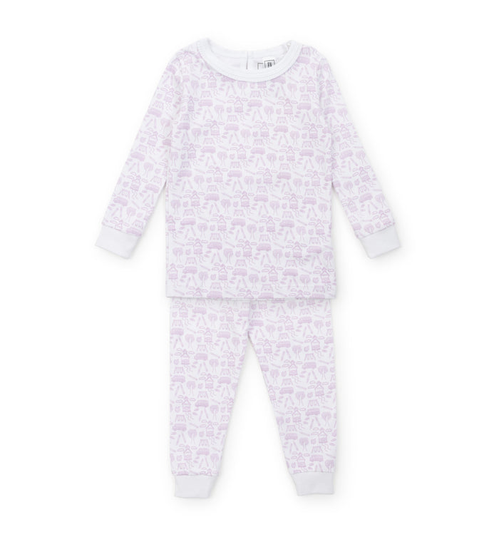 Lila and Hayes - Ava Pajama Set - Pink School Days