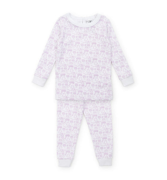 Lila and Hayes - Ava Pajama Set - Pink School Days