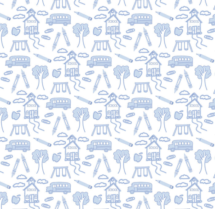 Lila and Hayes - Grayson Pajama Set - Blue School Days