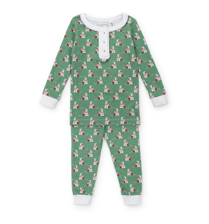 Lila & Hayes - Alden Pajama Set - Santa's Helper
