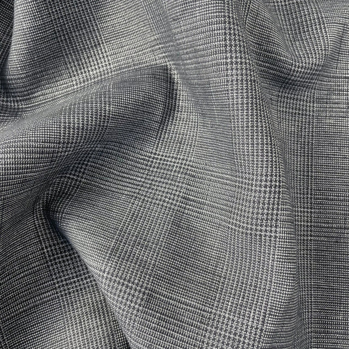Linen Blend Glossy Fabric 6631 6599 - The Linen Lab - 6599 GREY