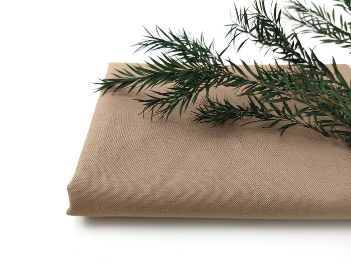 Linen Cotton Canvas Fabric: Beige 4369 - The Linen Lab - Beige