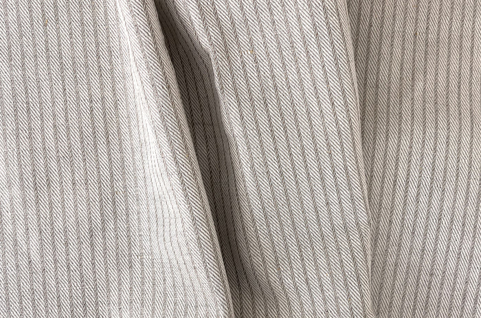 Linen Cotton Fabric – Dobby Herringbone Twill Weave, Medium Heavy Weight 1592