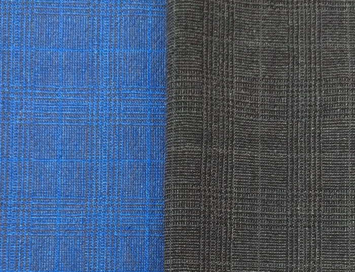 Linen Cotton Glen Plaid Fabric: Heavyweight Elegance for Crafting and Home Décor 7582 7583 - The Linen Lab - Grey