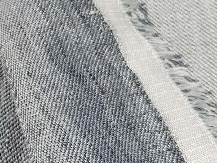 Linen Cotton Rayon Twill Fabric: Denim-Inspired Style 7321 - The Linen Lab - Navy
