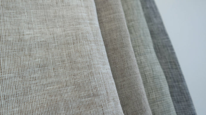 Linen Dot Shape Fabric (7171 7172 2829 4751) - The Linen Lab - beige