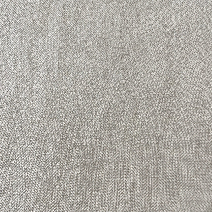 Linen Fabric HBT Herringbone Twill 6862 - The Linen Lab - Beige