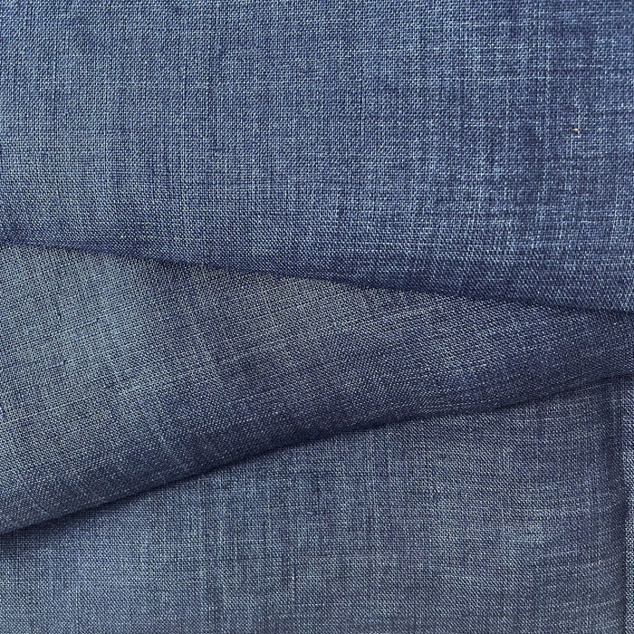 Linen Fabric Light Weight Soft Touch 21S 7115 7031 6785 6271 - The Linen Lab - Blue(dark)